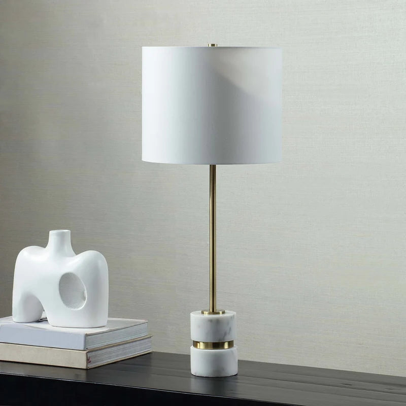 Everren Talulla Marble Table Lamps (Set Of 2)