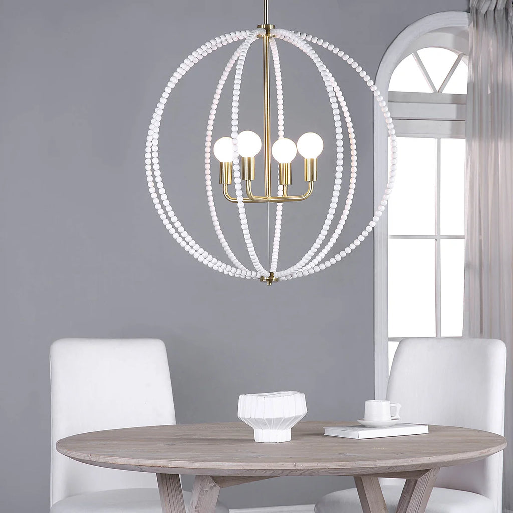 Basil 4-Light 31 inch Chandelier