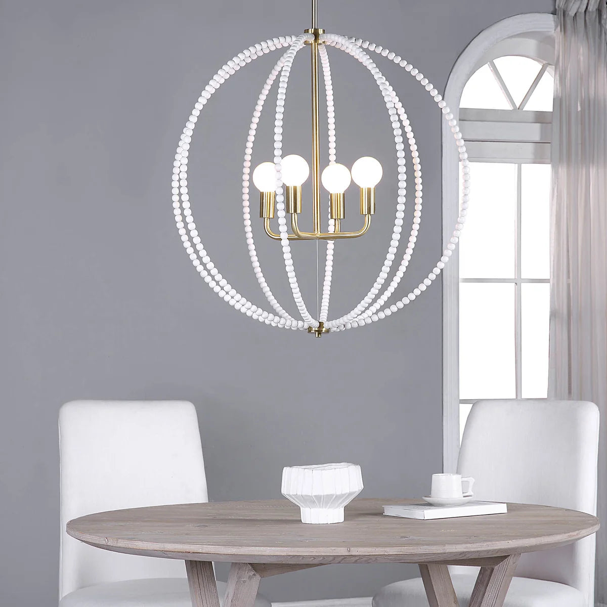 Basil 4-Light 31 inch Chandelier