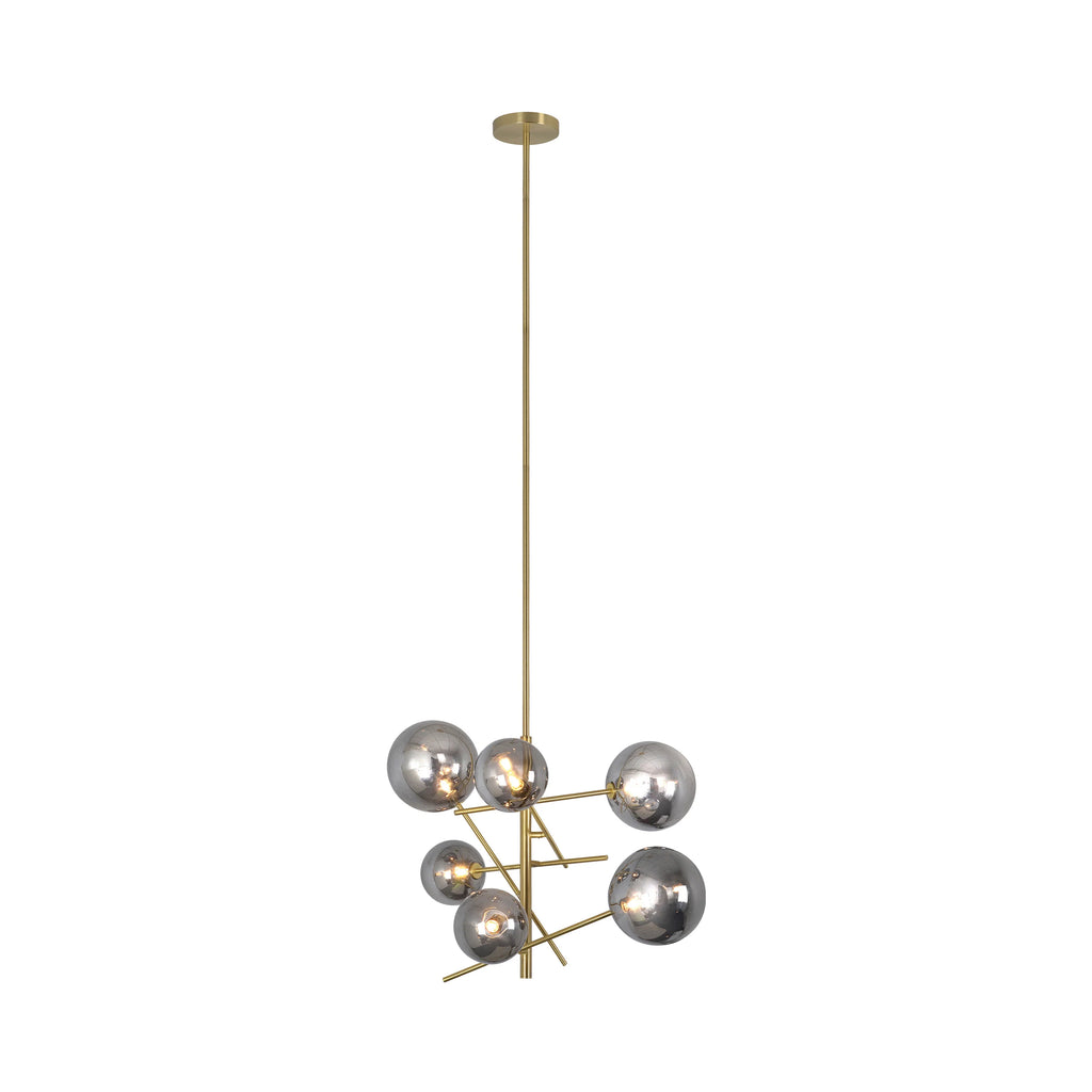 Laylani 6-Light 28.5 inch Satin Brass Pendant