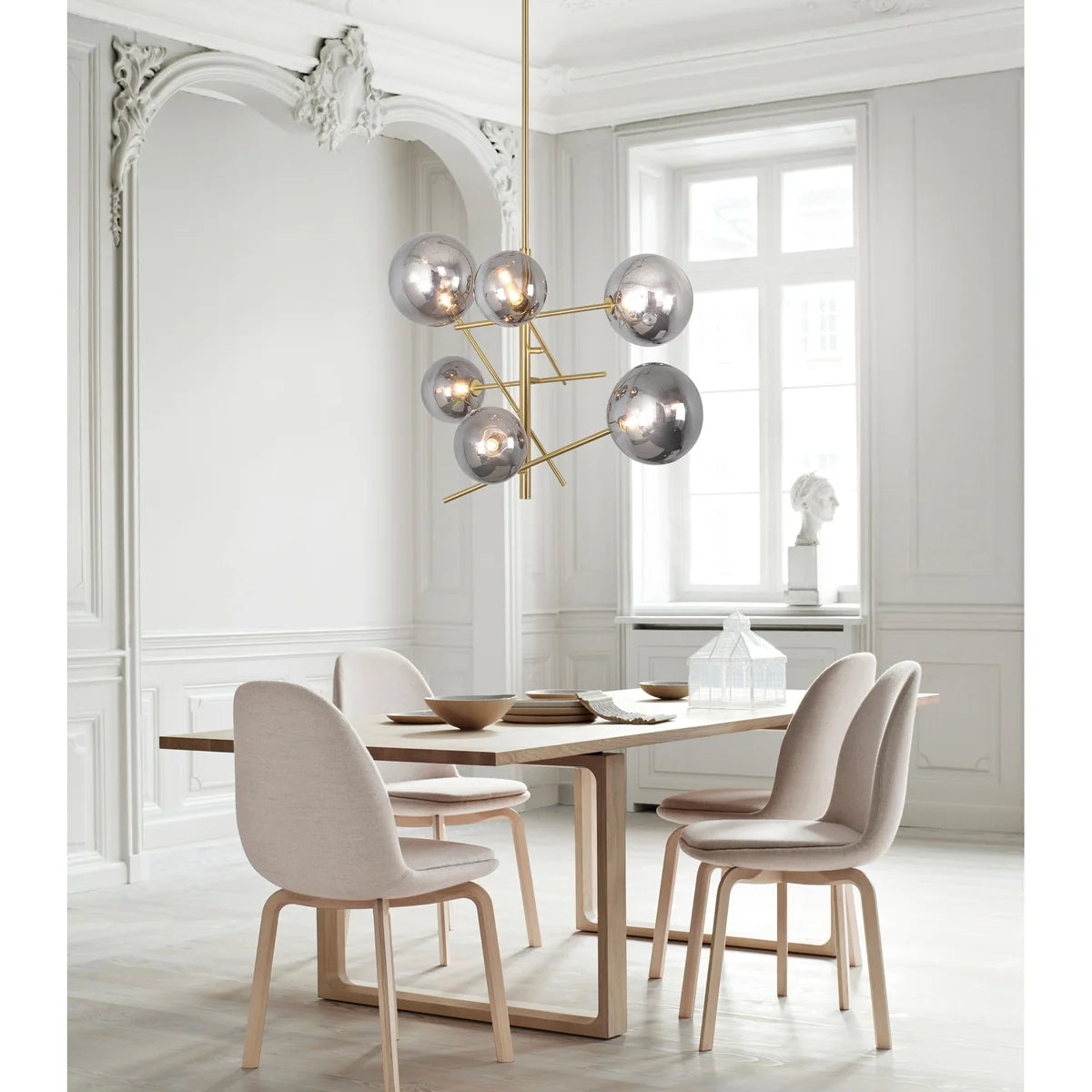 Laylani 6-Light 28.5 inch Satin Brass Pendant