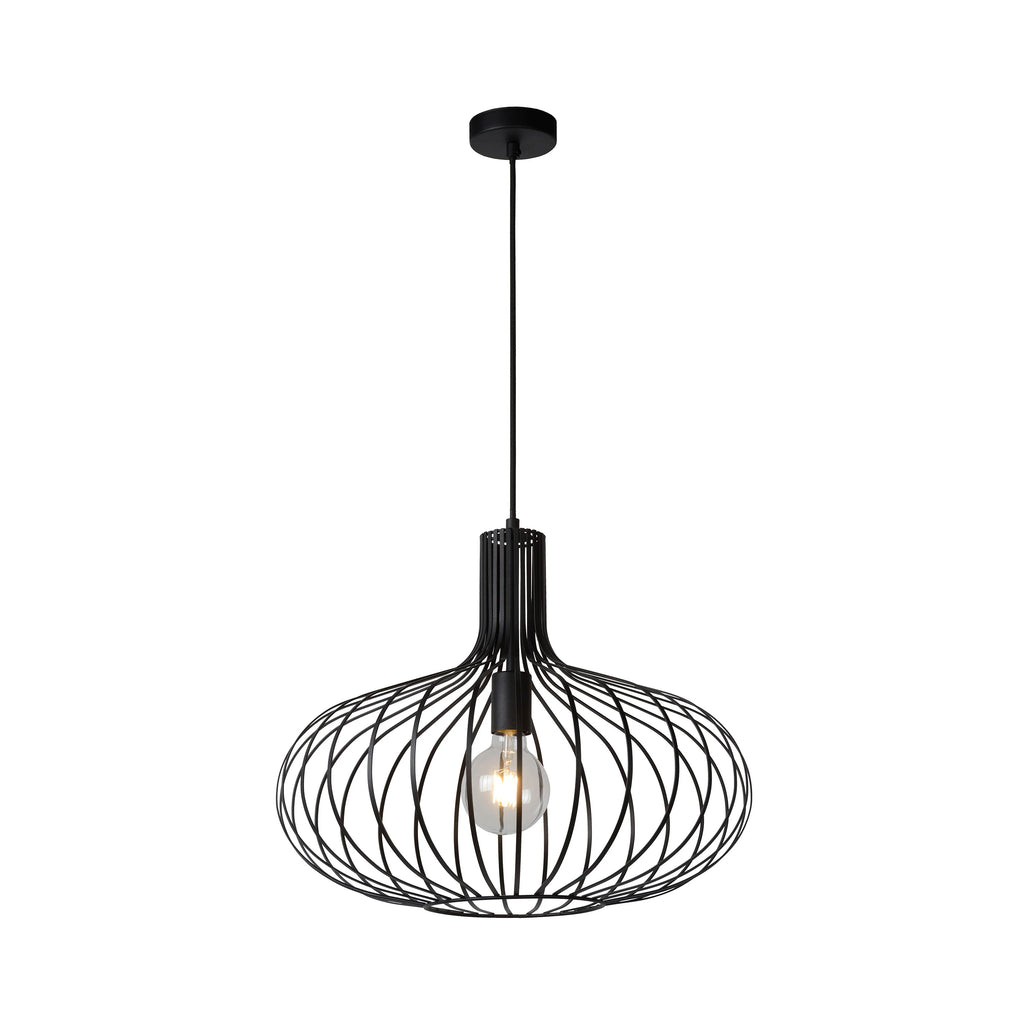 Ione 1 Light 19.75 inch Black Pendant