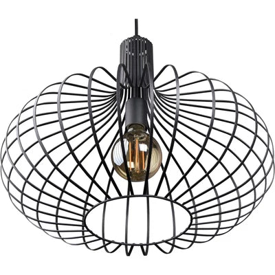 Ione 1 Light 19.75 inch Black Pendant