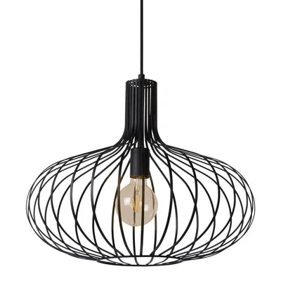 Ione 1 Light 19.75 inch Black Pendant