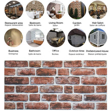 Load image into Gallery viewer, Brick Stone Look Wall Panelling 3D (5-Pack) In or Outdoors