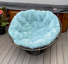 Load image into Gallery viewer, Papasan Chair With Wood Rattan Frame