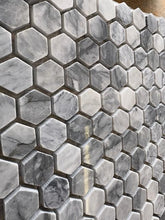 Load image into Gallery viewer, Santorini 12&quot; x 12&quot; Marble Honeycomb Mosaic Wall &amp; Floor Tile