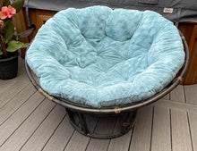 Load image into Gallery viewer, Papasan Chair With Wood Rattan Frame