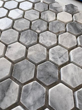 Load image into Gallery viewer, Santorini 12&quot; x 12&quot; Marble Honeycomb Mosaic Wall &amp; Floor Tile
