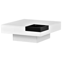 Load image into Gallery viewer, Modern Minimalist Design 31.5*31.5In Square Coffee Table With Detachable Tray with LED Lights