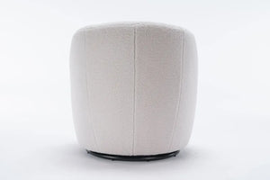 Modern Swivel Accent Armchair Barrel Chair, IVORY