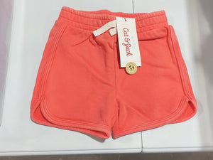 Baby Dolphin Hem Knit Shorts - Cat & Jack Coral Red 12M