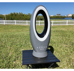 Hunter LivePure Bladeless Indoor/Outdoor Rechargeable Fan - GREY