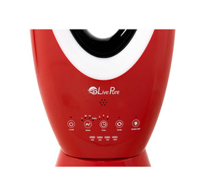 Hunter LivePure Bladeless Indoor/Outdoor Rechargeable Fan - RED