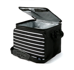 40-Can Collapsible Tabletop Cooler - BLACK STRIPE