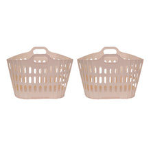 Load image into Gallery viewer, Hoppel Two-Pack Folding Laundry Baskets, White