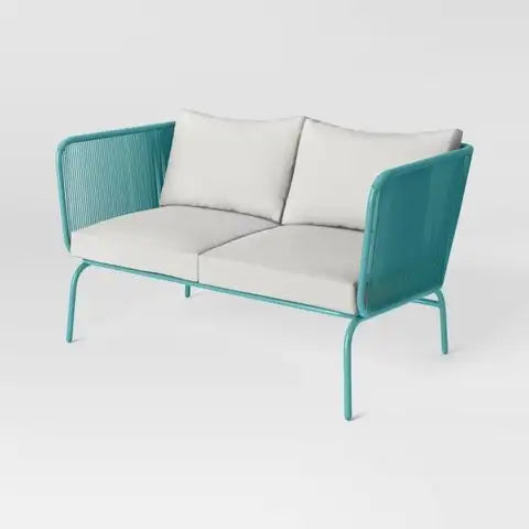 Fisher Patio Loveseat - Blue-Green - Project 62