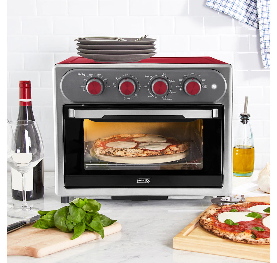 DASH Air Fryer Oven with Accessories 23 L, RED