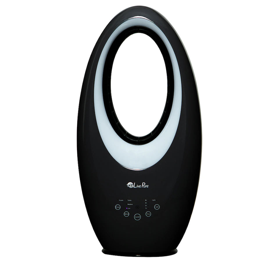 LivePure Bladeless Fan Hunter Home, BLACK