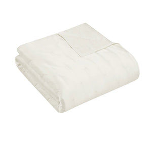 Marla Wynne Matte Satin 3-Piece Quilt Set - VANILLA KING