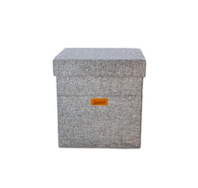 Load image into Gallery viewer, Hoppel Multi-Functional Storage Ottoman with Tic-Tac-Toe Game, Laptop Stand and Removable Storage Bin Hoppel Storage, GREY