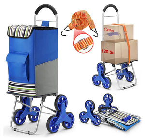 dbest Stair Climber Trolly Dolly Deluxe, BLUE