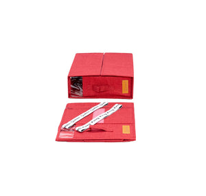 Hoppel Linen Storage Organizer (2-pack) - MAUVE-RED