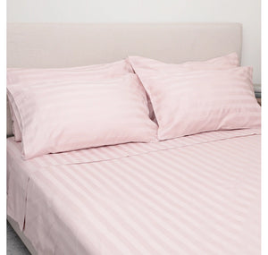 Home Suite Egyptian Cotton Dobby Stripe 6-Piece Sheet Set