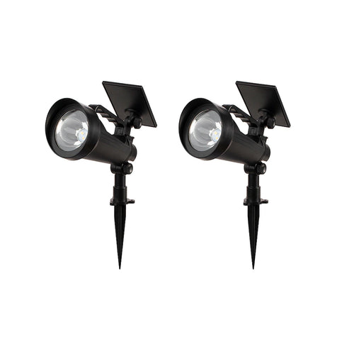 Fusion 2 In 1 Solar Spotlight/Flashlight 2-Pack