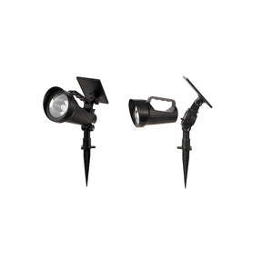 Fusion 2 In 1 Solar Spotlight/Flashlight 2-Pack