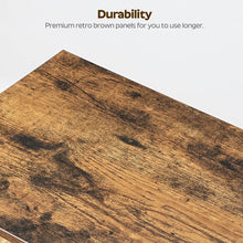 Load image into Gallery viewer, 23.4"H End Table with Charging Station and 2 Non-woven Fabric Drawers