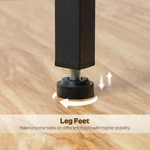 Load image into Gallery viewer, 23.4"H End Table with Charging Station and 2 Non-woven Fabric Drawers