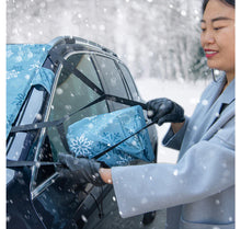 Load image into Gallery viewer, FrostGuard Windshield Cover with Mirror Covers- XL SNOWDRIFT