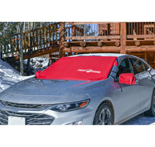 Load image into Gallery viewer, FrostGuard Windshield Cover with Mirror Covers- STANDARD CRIMSON