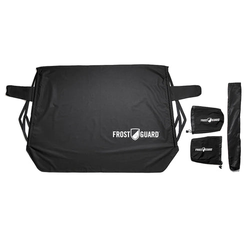 FrostGuard Windshield Cover with Mirror Covers- STANDARD BLACK