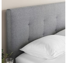 Load image into Gallery viewer, Endy Upholstered Bed - TWIN/HEATHER GREY
