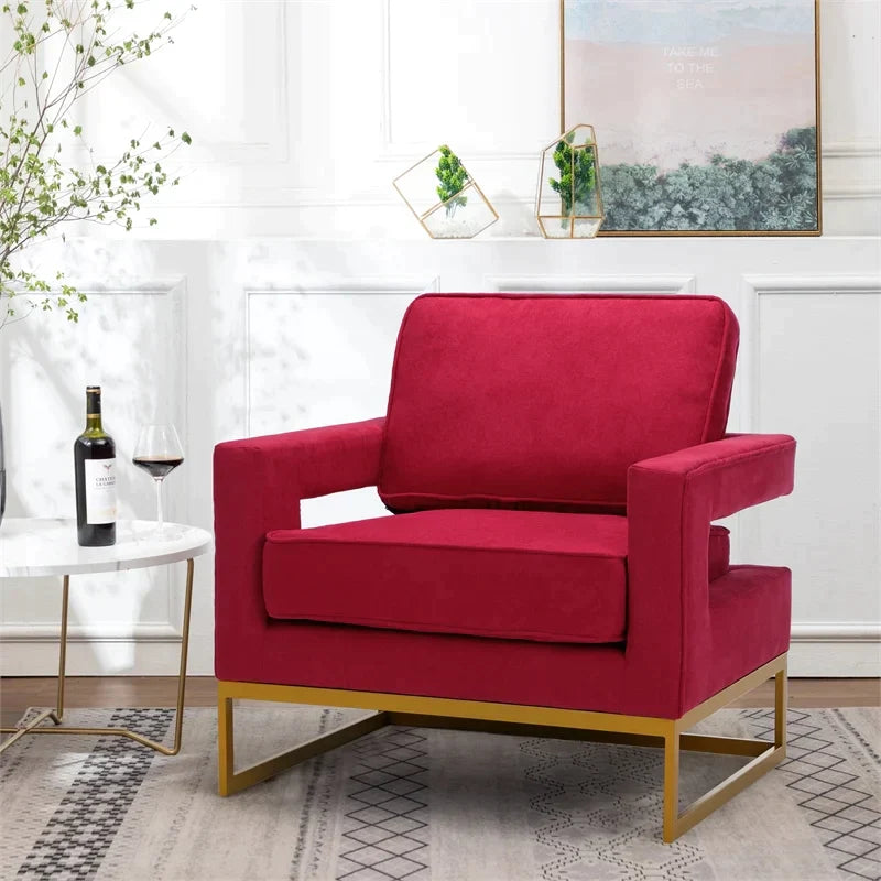 Spirit up Art 33'' Wide Fabric Tufted Armchair - IMPERFECT