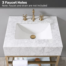 Load image into Gallery viewer, 24'' Natural Carrara Marble Sink