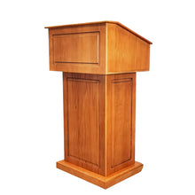 Load image into Gallery viewer, Deluxe Podium Official State Embassy Church Puplit Lectern Wood Easy Assembly Video