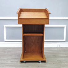 Load image into Gallery viewer, Deluxe Podium Official State Embassy Church Puplit Lectern Wood Easy Assembly Video