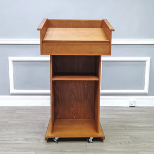 Deluxe Podium Official State Embassy Church Puplit Lectern Wood Easy Assembly Video