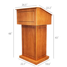 Load image into Gallery viewer, Deluxe Podium Official State Embassy Church Puplit Lectern Wood Easy Assembly Video