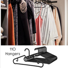 Load image into Gallery viewer, 110 QTY IKEA Case Pack Best Selling SPRUTTIG Hangers, black