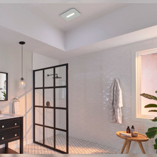 Bathroom Exhaust Fan with LED Lighted CleanCover™ Grille 110 CFM, ENERGY STAR