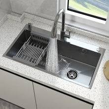 Load image into Gallery viewer, 28" Drop In Single Bowl Kitchen Sink IGN-K001S-28, SILVER