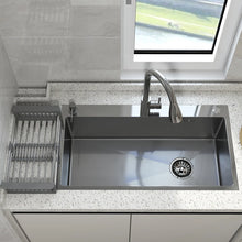 Load image into Gallery viewer, 28" Drop In Single Bowl Kitchen Sink IGN-K001S-28, SILVER