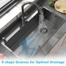 Load image into Gallery viewer, 28" Drop In Single Bowl Kitchen Sink IGN-K001S-28, SILVER