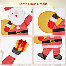 Load image into Gallery viewer, Pre-lit 2D Christmas Santa Claus Decor with Warm White LED Lights
