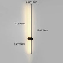 Load image into Gallery viewer, Modern Minimalist Long Aluminum Iron Silicone LED Wall Sconce Lamp For Bedroom