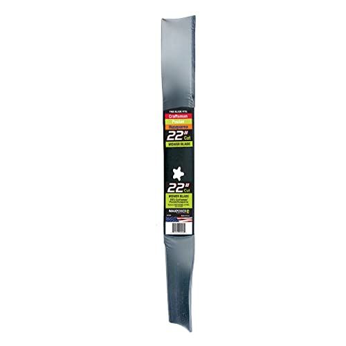 MaxPower 331740B Blade for 22 in. Cut Craftsman, Husqvarna, Poulan Mowers, Replaces OEM